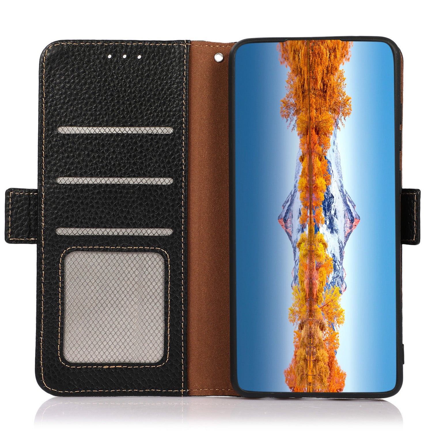KHAZNEH Phone Case for Motorola Moto E13 4G RFID Blocking Litchi Texture Genuine Leather Stand Wallet Shockproof Cover KHAZNEH Phone Case for Motorola Moto E13 4G RFID Blocking Litchi Texture Genuine Leather Stand Wallet Shockproof Cover